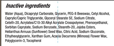 Walmart (Assurance Barrier Cream Inactive Ingredients)